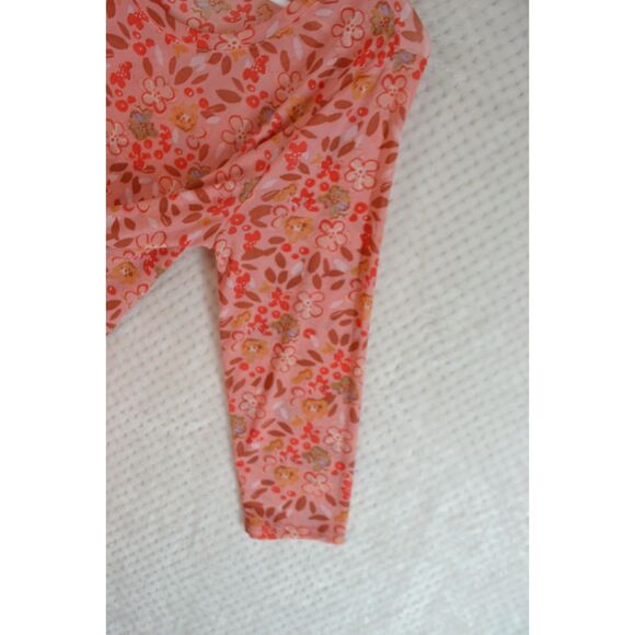 LOGO Layers Lori Goldstein Women's Large Pink Printed Sheer Ruffled Hem Tunic - Picture 12 of 12